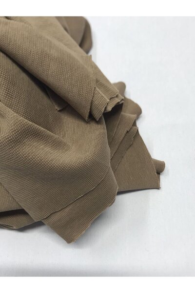 Yiğit Kumaş Thin Ribbed Fabric, Piece 30X130 cm Brown