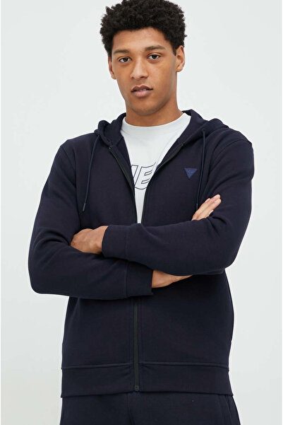 Guess Hanorac bărbătesc albastru marin Aldwin