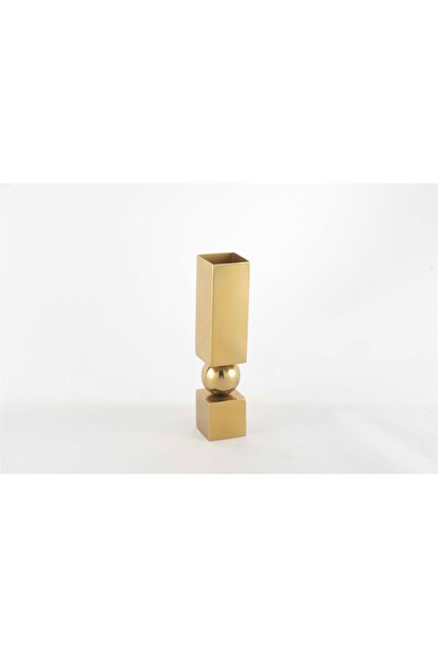 Mikasa Moor مزهرية ذهبية بقاعدة مكعبة 5x19 سم