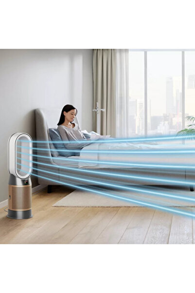 DYSON Air purifier 3in1 HP09 NK/GD, Cooler, Heater, 81m2, WiFi, 10 speeds, Oscillation, Nickel/gold