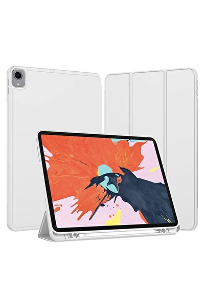SKYDDAR INNOVATION Tablet case for iPad Pro 12.9, Pencil holder Flex Trifold, sticker set, Gray