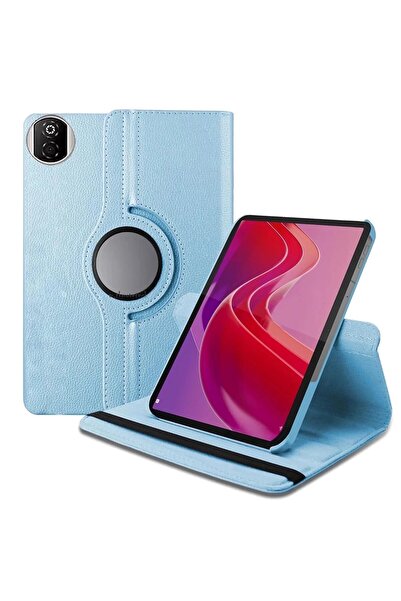 CepteToptan Myt09 Huawei Honor Pad X7 360 Tablet Leather Case - Blue