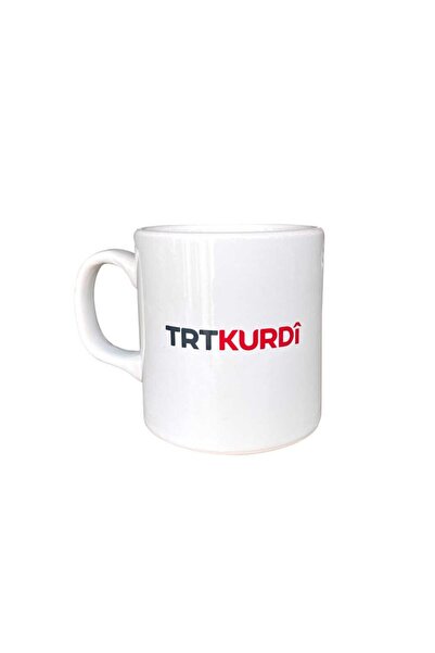 Rakle TRT Kurdi Logolu Beyaz Kupa