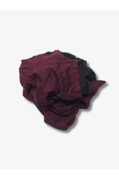 Yiğit Kumaş Ecrin Fabric Winter Combed Cotton, Piece 150X170 cm Burgundy Color