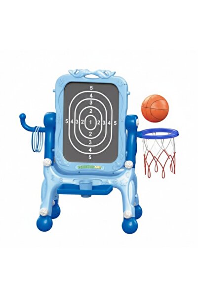Chanak 4-in-1 Kids Sketchpad & Sports Board – Drawing Easel, Basketball, Ring Toss & Archery Set