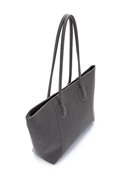 minebag Suede Elena Handbag Anthracite