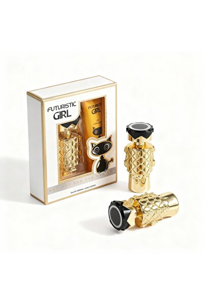 V.V LOVE Set Parfum și Loțiune, Futuristic Girl Gold de V.V LOVE