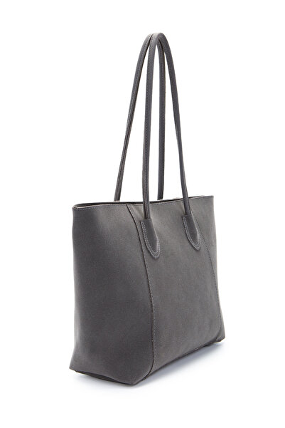 minebag Suede Elena Handbag Anthracite