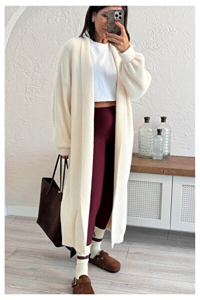 My Blog Cream Long Knit Cardigan - 251015
