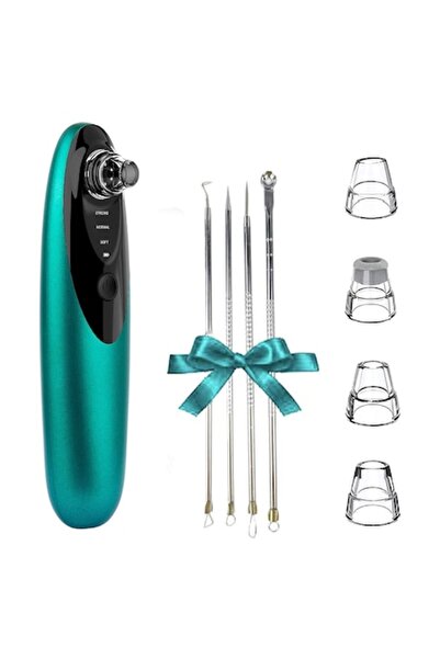 GABOS VacuumGreen Portable Facial Vacuum with Wi‑Fi Android Camera, 3 Speeds, 4 Probes, USB