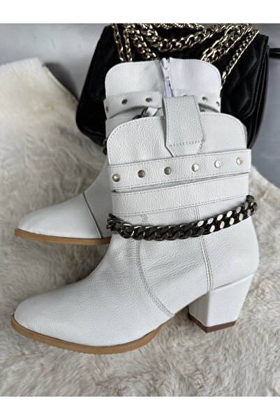 Miarma Designs White bison leather boots