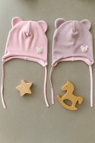 greenmoss Fleece on the Outside, 100% Cotton on the Inside, 2-Pack Baby Beanie