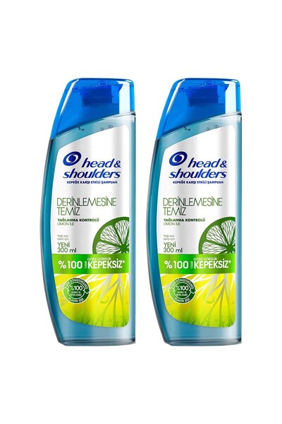 Head&Shoulders Derinlemesine Temiz Yağlanma Kontrolü Limon 300 Ml x 2 Adet