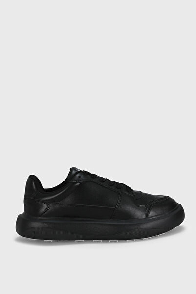 Lufian Mateas Men's Leather Sneaker Shoes Black