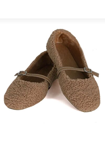 ekici shoes Ekici Kıvırcık Tüylü Peluş Ev Babet