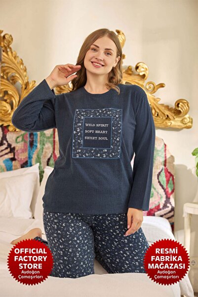 Aydoğan Women's Oversized Thermal Pajama Set Big Size