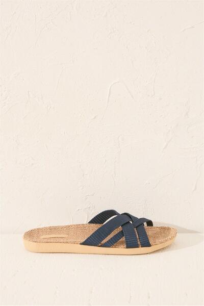 Perspective Women Secret Сині пляжні капці з ремінцем