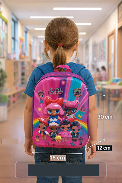 Ümit Kırtasiye Anasınıfı Ilkokul Çantası Pedli Lol bebek Pembe