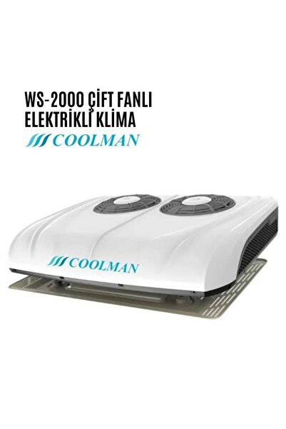SHUIVAN Coolman WS-2000 Karavan Elektrikli Tavan Kliması Çift Fanlı - 12v