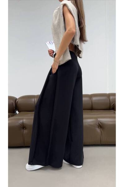 VeluraCollection Geniş Paça Relax Fit Kadın Pantolon