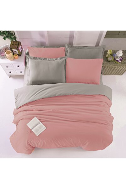 Bayev Dore Pink-Grey Single Duvet Cover Set 160X220