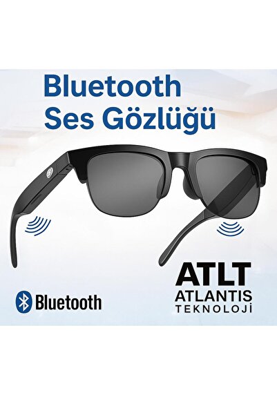ATLT ATLANTİS S6 SMART GLASSES AKILLI GÜNEŞ GÖZLÜĞÜ HOPERLÖR MİKROFONLU UV KO...