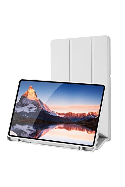 SKYDDAR INNOVATION Tablet case for Samsung Galaxy Tab S6 Lite, Pencil holder, Flex Trifold, sticker set, Gray