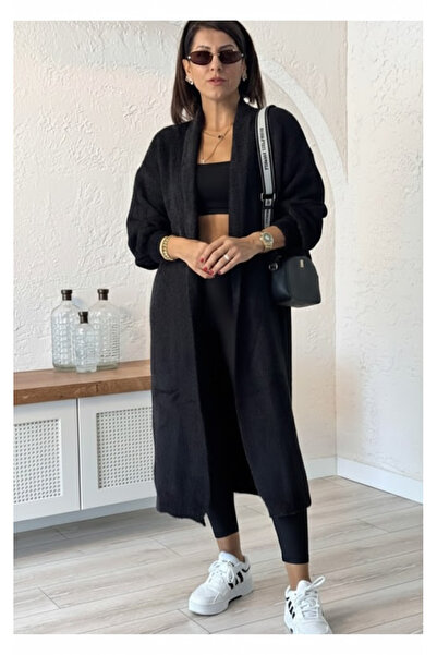 My Blog Black Oversized Knit Cardigan - 251015