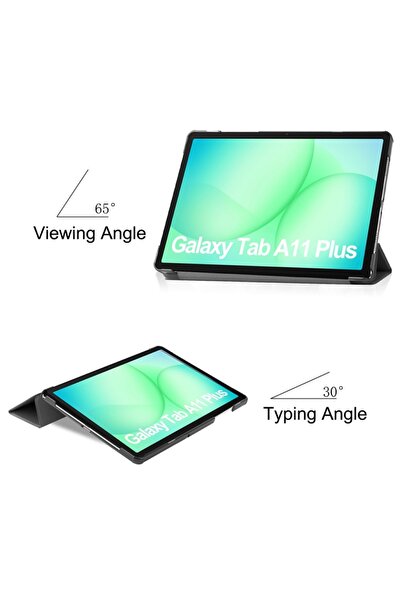 SKYDDAR INNOVATION Tablet case for Samsung Galaxy Tab A11 Plus / A9 Plus, FoldPro, Black, set sticker