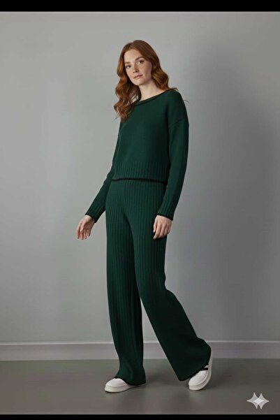 Cemre Life New Deux Women's Shepherd Stitch Knitwear Set