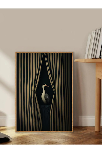 Tuba Decor Tablo dintr-o singură bucată cu rame din lemn pentru sufragerie, s...