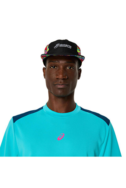 Asics PADEL 5 PANEL CAP Black/Pure Silver Şapka 3043A130-001