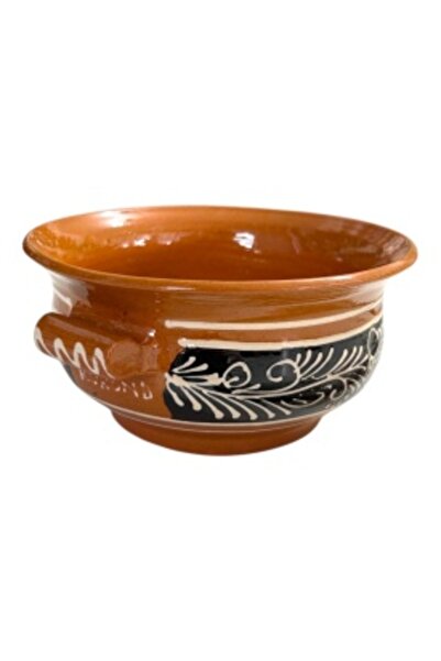 Ceramica Martinescu Traditional Romanian Handmade Ceramic Bowl with Handles – Serving Bowl
