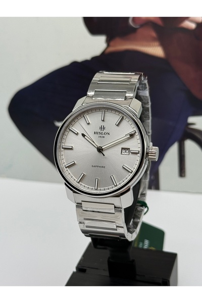 Hislon Steel Mens Watch Sapphire Crystal 3 Atm Waterproof 3 Years Warranty
