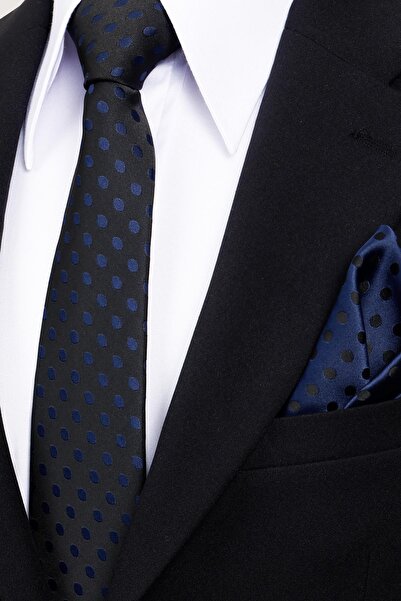 Esgue Κλασική φαρδιά γραβάτα χειροποίητης κατασκευής 8 εκ. με μοτίβο πουά σε ...