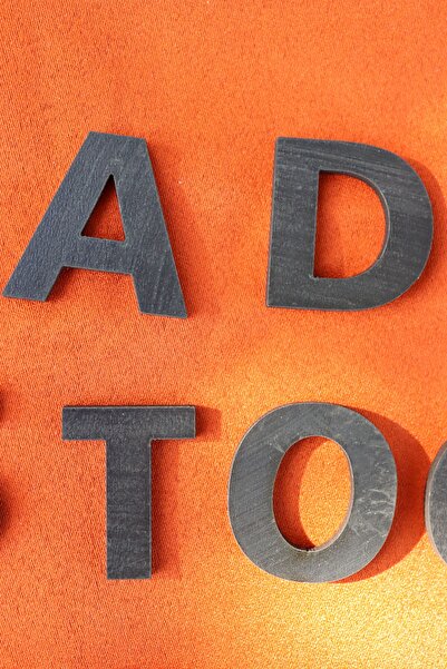 Assa Wood Wooden Alphabet Set (3cm) Black-3Mm Mdf 29 Pieces