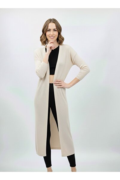 rushana Women's 125cm Long Pocketed Loose Knit Cardigan