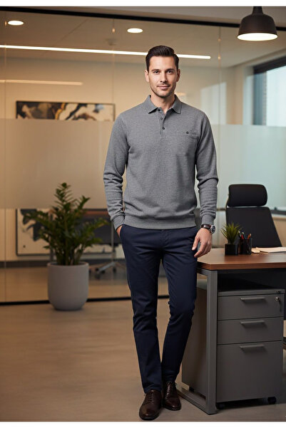 DYNAMO Polo Collar Selanik Woven Knitwear