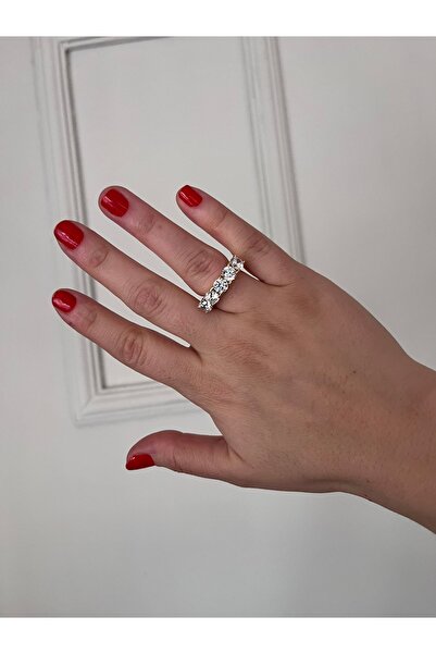 shop خاتم من الفولاذ المقاوم للصدأ موديل 5 ذهبي لامع وبراق