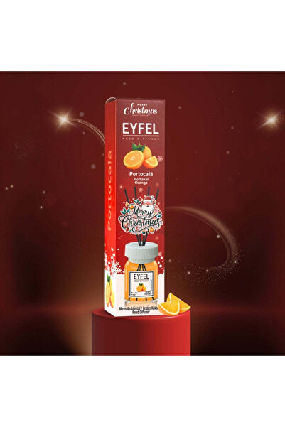 Ostwint Odorizant de cameră cu bețișoare 120ml, Portocaliu, Eyfel Crăciun