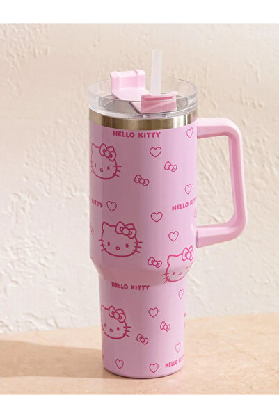 LC Waikiki LCW ACCESSORIES Karışık Hello Kitty Baskılı Termos Kupa 1000 Ml