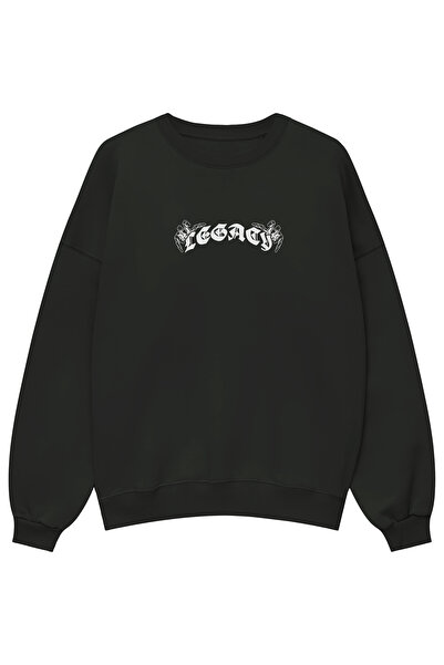 Holgim سويت شيرت ليجاسي مطبوع للجنسين قصة فضفاضة