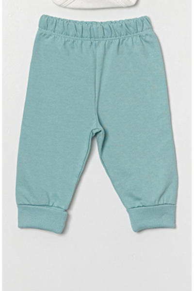 Yumilio Organic Cotton Little Explorer Kaplan Printed Hooded Cardigan Bodysuit and Pants 3-Piece Baby Boy Set