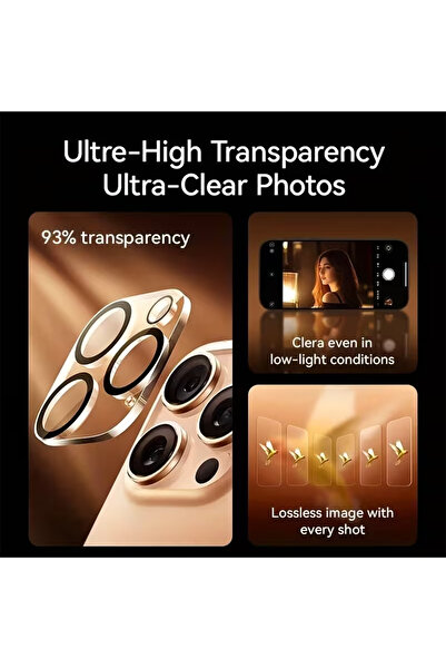 nexiva iPhone 16 Pro Max Camera Protector Lens Full Protection Coating Hd Image Impact Drop Resistant