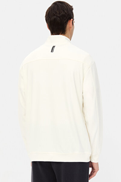 D'S Damat Ds Damat Regular Fit Ecru Plain Sweatshirt