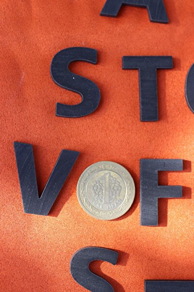 Assa Wood Wooden Alphabet Set (3cm) Black-3Mm Mdf 29 Pieces