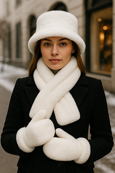 keisy Women's Winter 3-Piece Hat Scarf Gloves Set