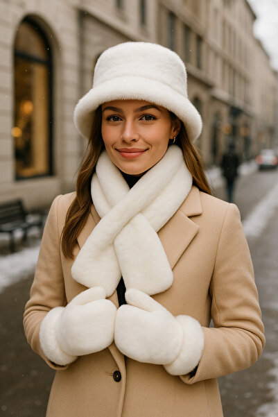 keisy Women's Winter 3-Piece Hat Scarf Gloves Set