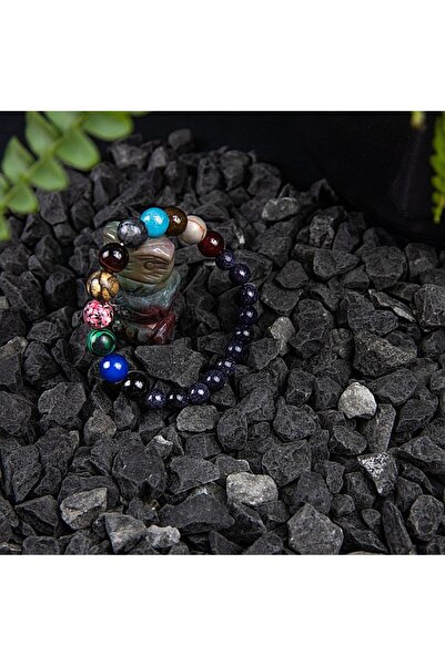 Ezera 8 PLANETS bracelet with stone beads representing the planets of the galaxy