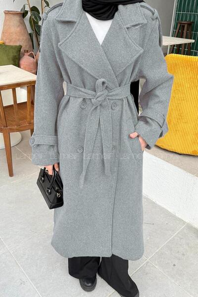 lamelif oversized Παλτό Γκρι